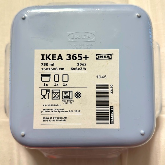 NWT IKEA 365+ Food Storage Container Sz 750mL - Picture 1 of 4